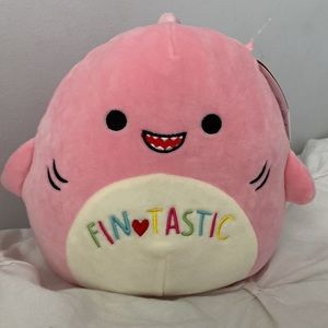 8” Selene shark squishmallows pink